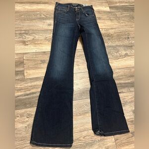 Ariat Ultra Stretch Perfect Rise Katie Flare Jean Women's 25L Dark Wash Cowgirl